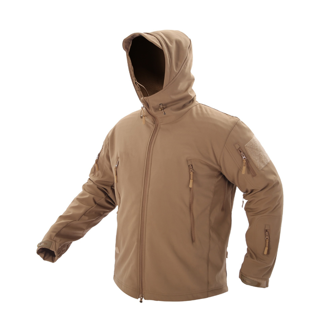 Куртка / вітровка тактична Softshell coyote (койот) софтшелл Розмір 4XL - зображення 1