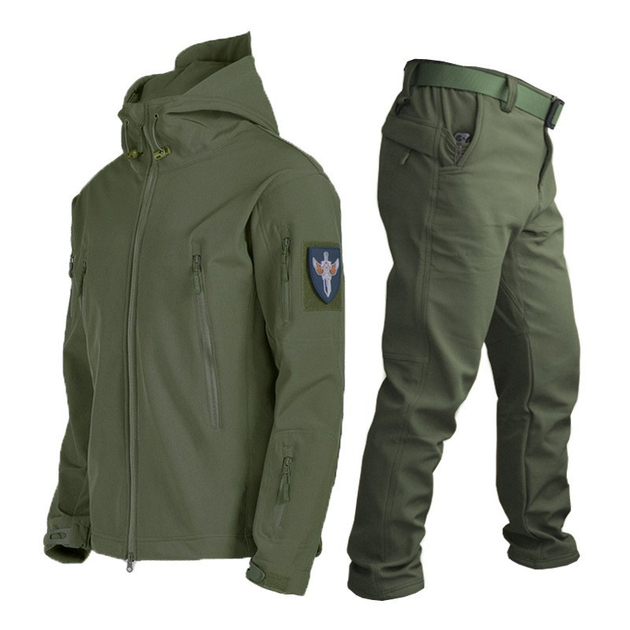 Костюм тактичний софтшелл Softshell olive (олива) Розмір XL - зображення 1