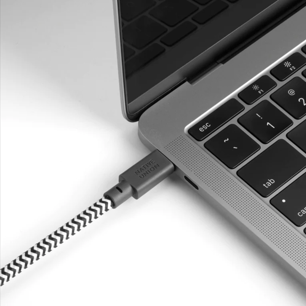 Кабель-адаптер Native Union Belt Cable 3m USB-C to HDMI, Zebra (BELT-C-HDMI-ZEB-3) - изображение 3