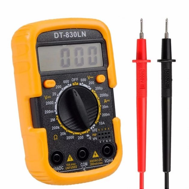 Мультиметр DT 830 LN, Электронный тестер, Цифровой мультиметр, Прибор для измерения тока, Измеритель - изображение 6