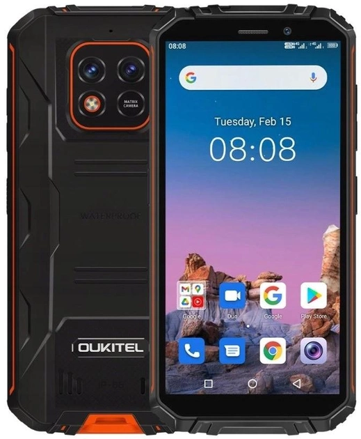 Мобільний телефон Oukitel WP18 4/32GB Orange - зображення 1