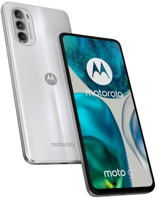 Мобільний телефон Motorola G52 4/128GB Metallic White - зображення 2