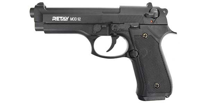 Стартовий пістолет шумовий Берета 92 Retay Mod. 92 black (Beretta 92 FS) - зображення 1