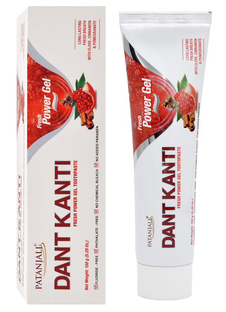 Зубная паста Patanjali Ayurved Dant Kanti Сила свежего геля 150 г ...