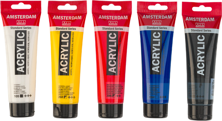 Zestaw farb akrylowych Amsterdam Standard Mixing Set 17791904 5 x 120 ml Royal Talens (8712079468330) - obraz 3