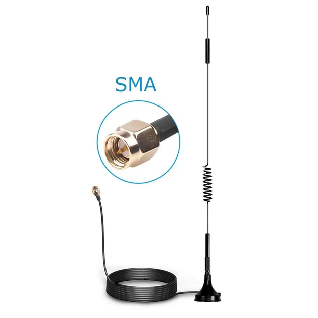 4G антена SMA на магніті 7дБ, кабель 3 метри – фото, отзывы ...