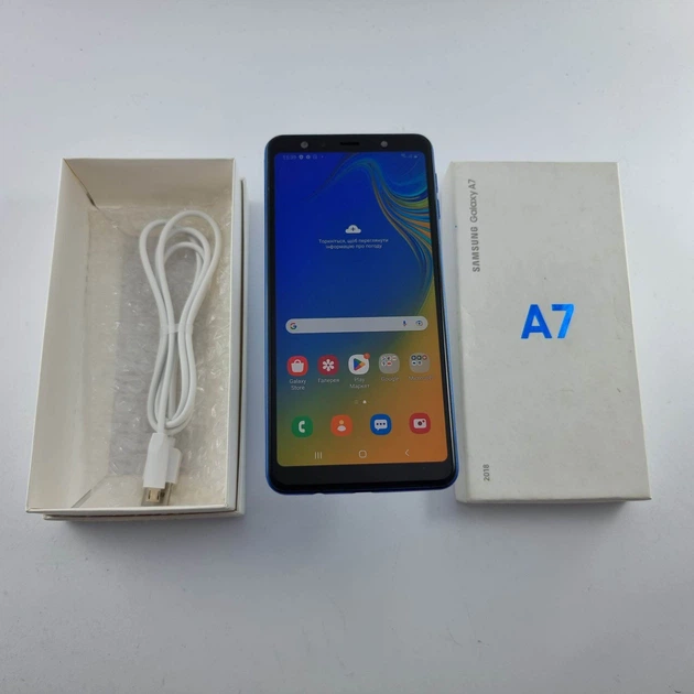Samsung Galaxy A7 2018 64 GB Blue (2C00005595) БУ – фото, отзывы Samsung Galaxy A7 2018 64 GB Blue (2C00005595) БУ – фото, отзывы