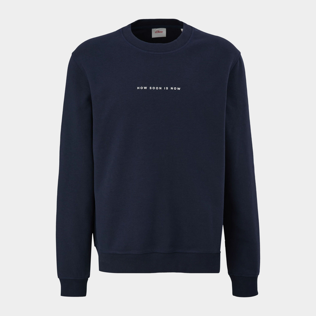 Bluza bez kaptura męska s.Oliver 2129593-5955 M Granatowa (4099583369372) - obraz 5