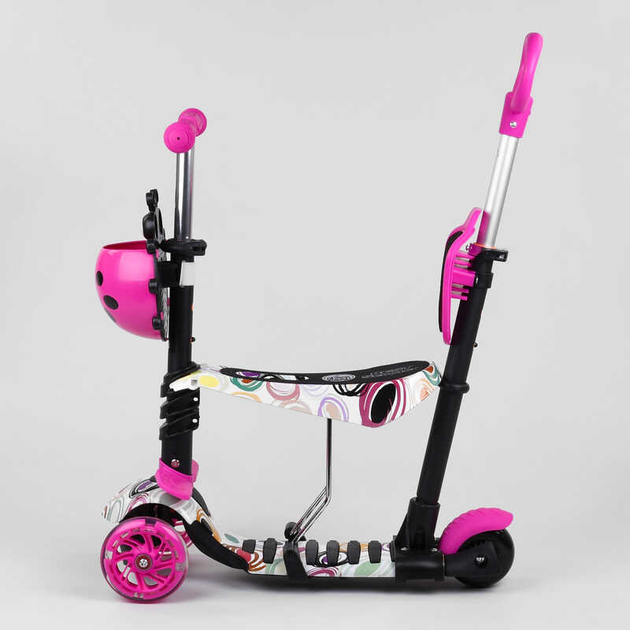 Самокат 5в1 75009 (1) Best Scooter, АБСТРАКЦІЯ, PU колеса ...