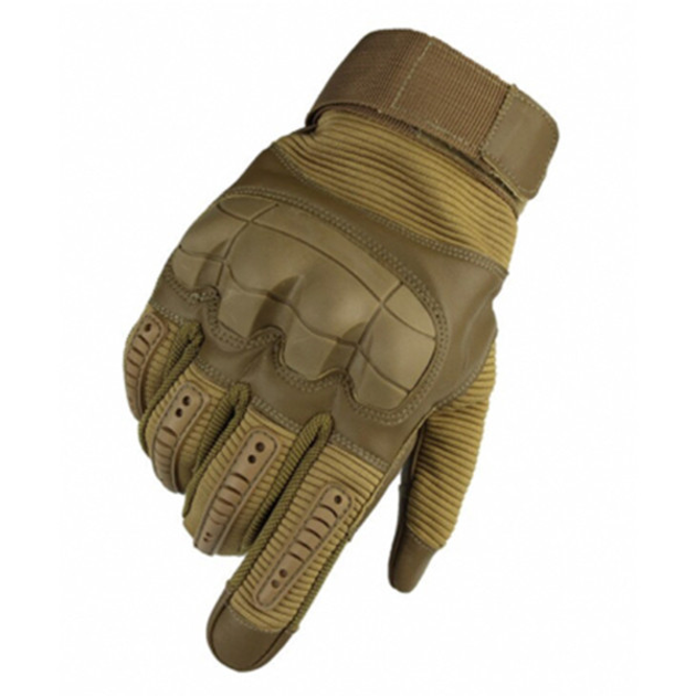 Тактические перчатки полнопалые Gloves FF 3 Койот L - изображение 1