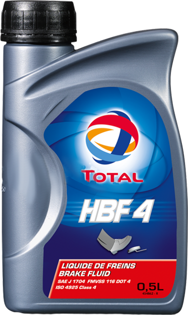 Тормозная жидкость HBF 4 (12B05L TOT C1) TOTAL DOT 4 500 мл – низкие ...