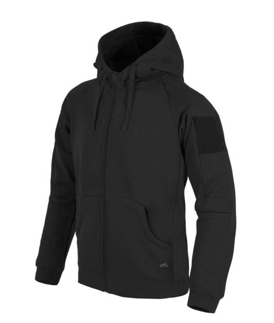 Куртка толстовка (Худи) Urban Tactical Hoodie (Fullzip) Lite Helikon-Tex Black 3XL Тактическая мужская - изображение 1