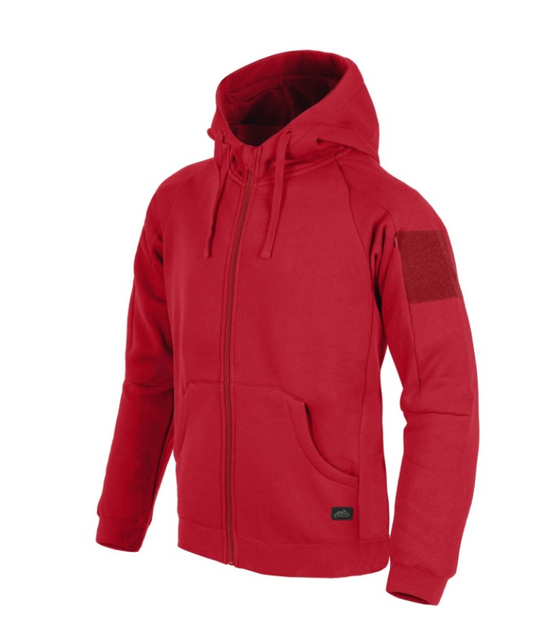 Куртка толстовка (Худи) Urban Tactical Hoodie (Fullzip) Lite Helikon-Tex Red M Тактическая мужская - изображение 1