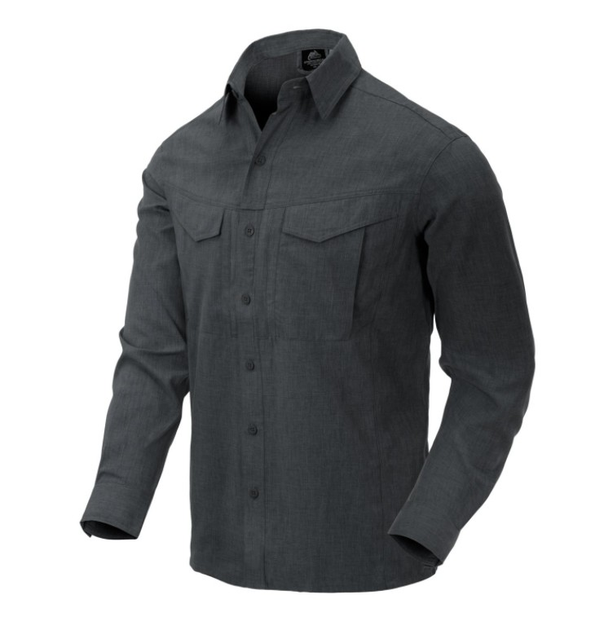 Сорочка Defender MK2 Gentleman Shirt Helikon-Tex Black Grey Melange M Тактична чоловіча - зображення 1