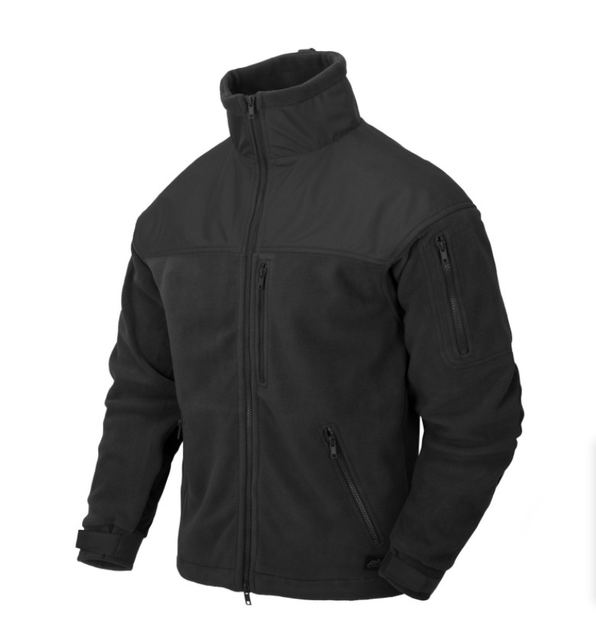 Куртка флисовая Classic Army Jacket - Fleece Helikon-Tex Black XL Тактическая - изображение 1