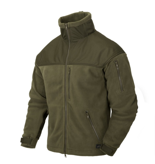 Куртка флисовая Classic Army Jacket - Fleece Helikon-Tex Olive Green XL Тактическая - изображение 1