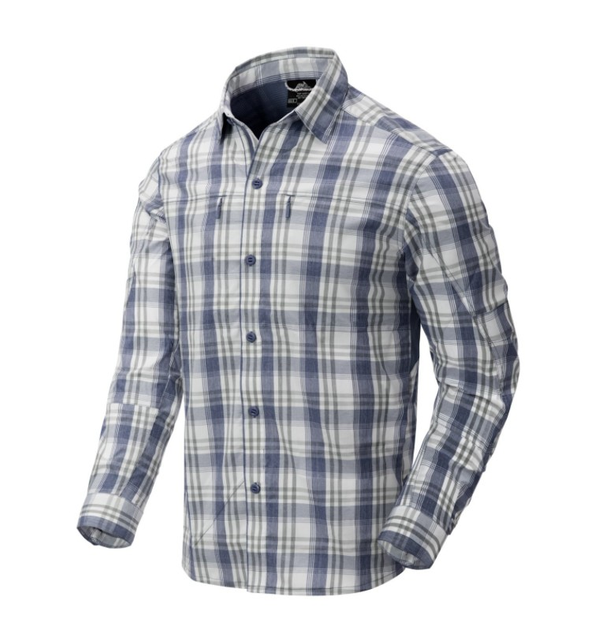 Рубашка (Нейлон) Trip Shirt - Nylon Blend Helikon-Tex Indigo Plaid XXXL Тактическая мужская - изображение 1