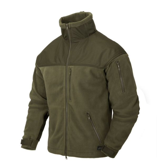 Куртка флисовая Classic Army Jacket - Fleece Helikon-Tex Olive Green XS Тактическая - изображение 1