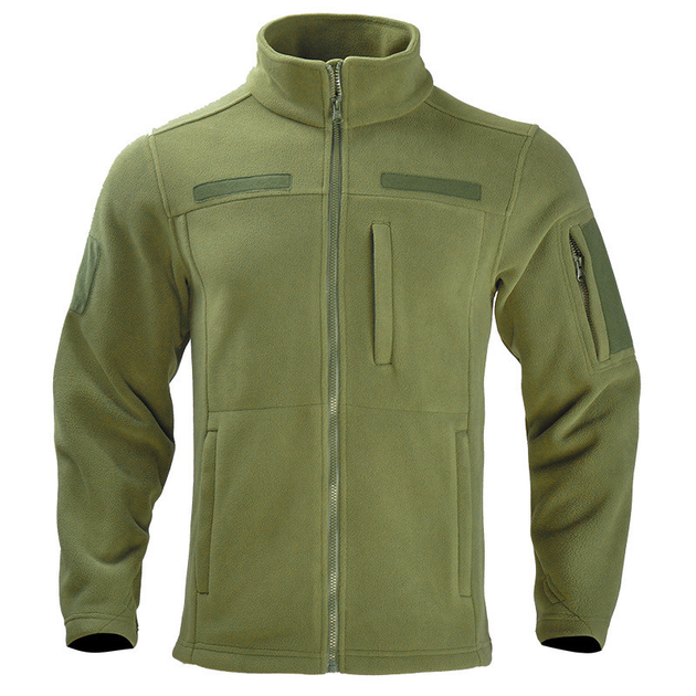 Мужская флисовая кофта Han-Wild HW012 Green 3XL тактическая - изображение 1