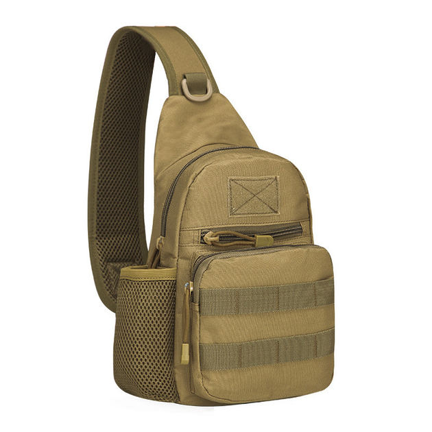 Рюкзак тактичний на одне плече AOKALI Outdoor A14 20L Sand військовий - зображення 1