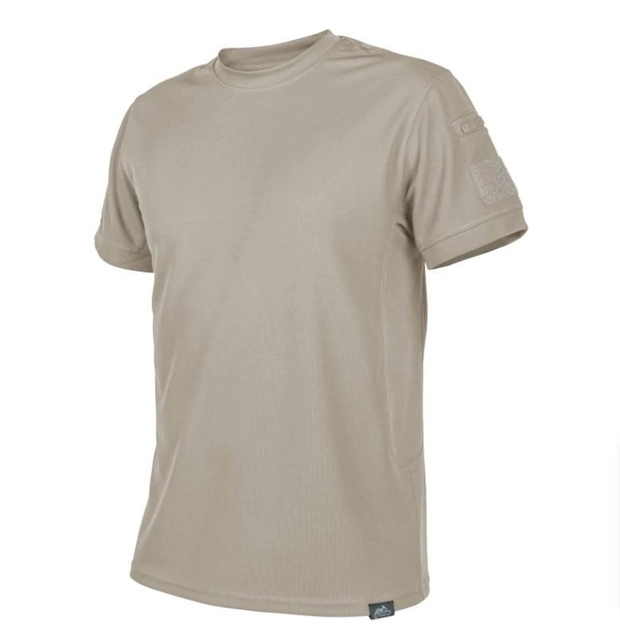 Футболка Tactical T-Shirt TopCool Helikon-Tex Khaki S Чоловіча тактична - зображення 1