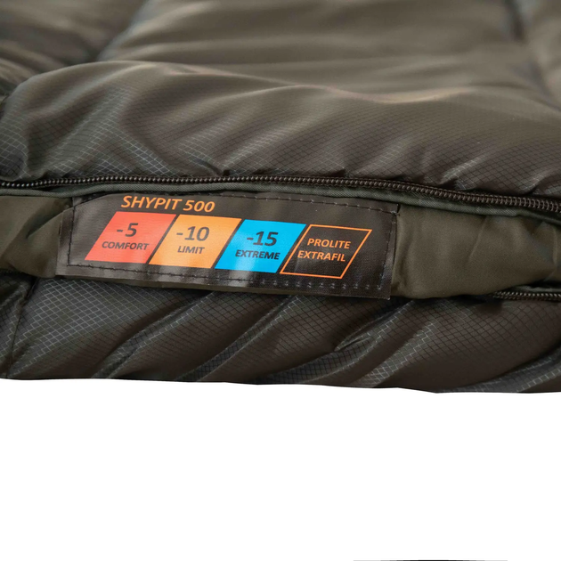 Спальный мешок Tramp Shypit 500 одеяло с капюшом левый olive 220/80 (-5/-10/-15°С) (UTRS-062R-L) - изображение 3