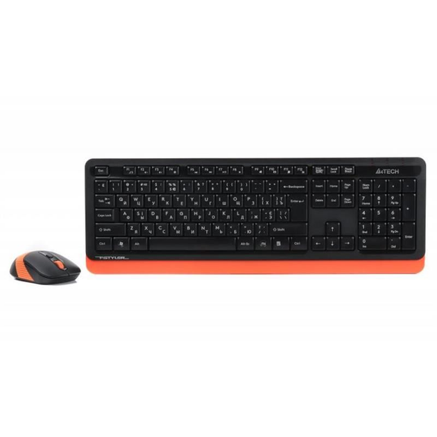 Комплект (клавіатура, мишка) бездротовий A4Tech Fstyler FG1010 Orange ...