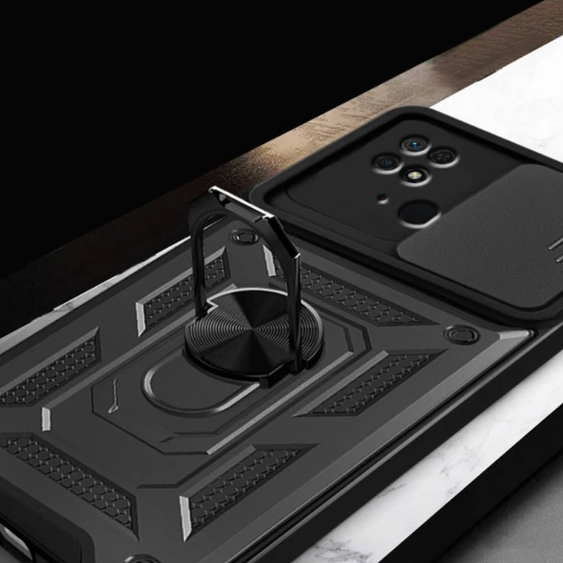 Удароміцний чохол Camshield Serge Ring for Magnet для Xiaomi Redmi 10С/Poco C40 - зображення 4