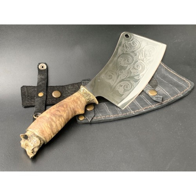 Нож секач охотничий Кабан с ножнами 46522-BR-1585 - изображение 1