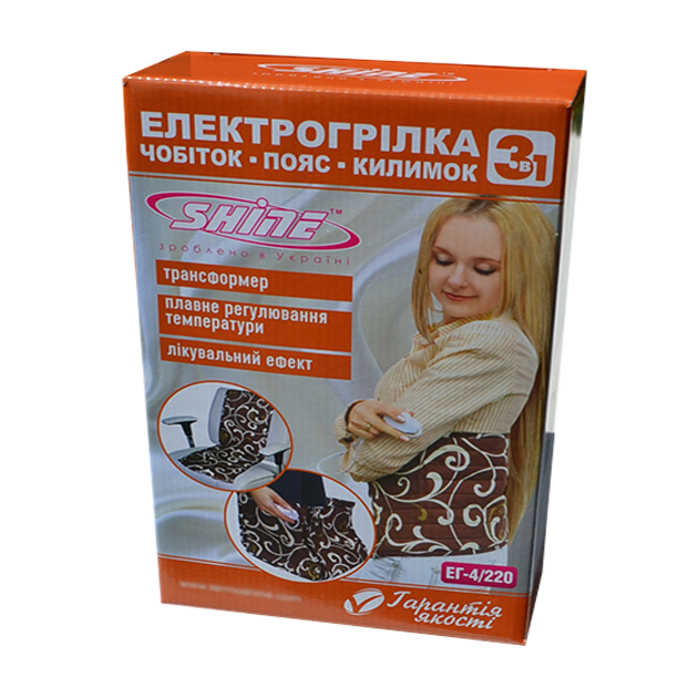 Електрогрілка 3-в-1 Shine ЕГН-1/220 ЛЮКС 30х80 см (N2006) - зображення 5