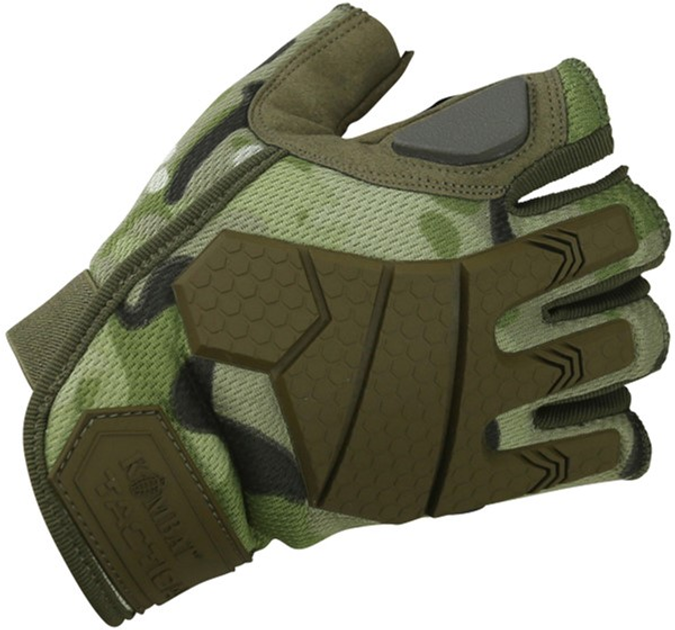 Тактичні рукавички Kombat Alpha Fingerless Tactical Gloves Мультикам XL (kb-aftg-btp-xl) - зображення 1