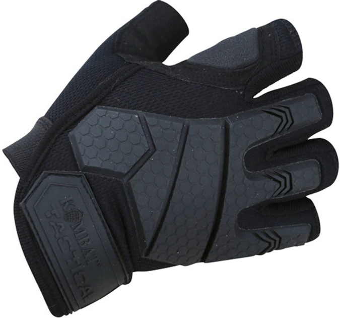 Тактические перчатки Kombat Kombat UK Alpha Fingerless Tactical Gloves Черные XL (kb-aftg-blk-xl) - изображение 1