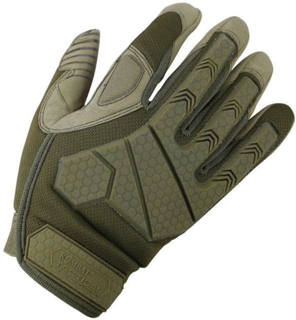Тактичні рукавички Kombat Alpha Tactical Gloves Койот L (kb-atg-coy-l) - зображення 1