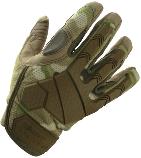 Тактичні рукавички Kombat Alpha Tactical Gloves Мультикам S (kb-atg-btp-s) - зображення 1