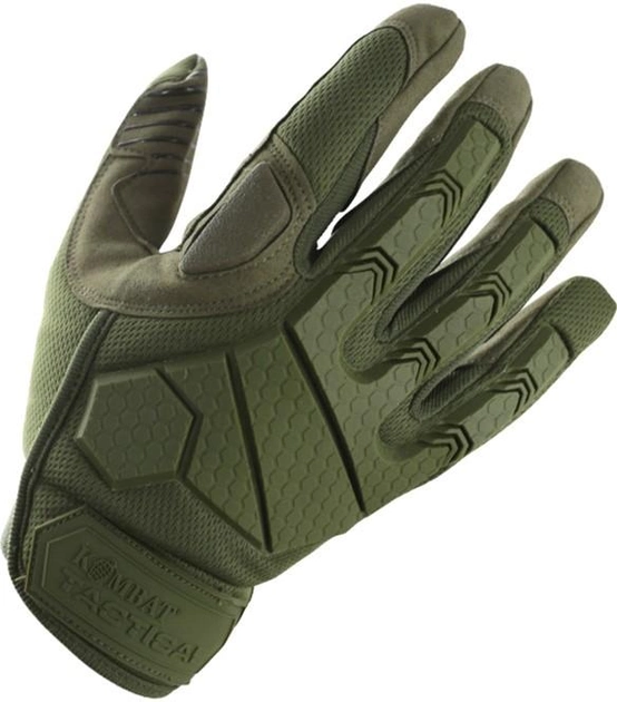 Тактичні рукавички Kombat Alpha Tactical Gloves Оливкові M (kb-atg-olgr-m) - зображення 1