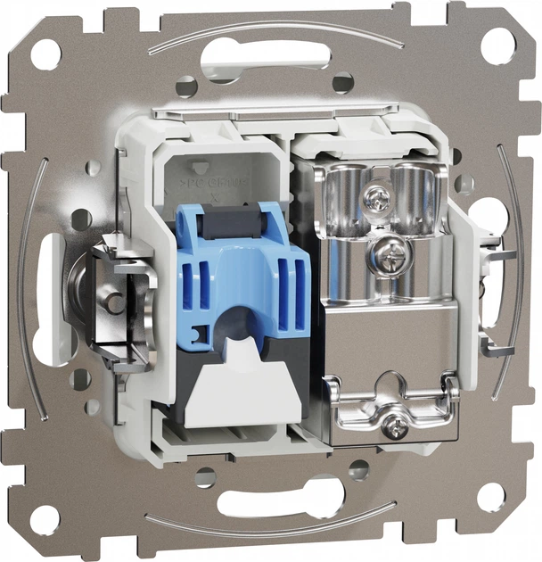 Розетка Schneider Electric RJ45 категорія 6 UTP-TV Sedna Design Біла (SDD111469T) - зображення 3