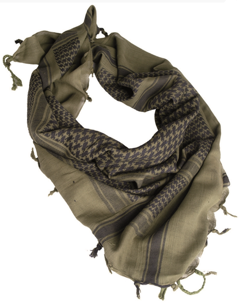 Арафатка шарф-шемаг тактична Бавовна 110x110см Mil-Tec Універсальний Олива - зображення 1