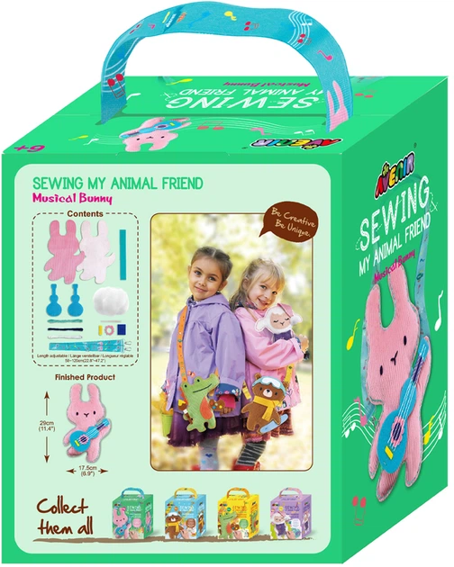 Zestaw do rękodzieła Avenir Mój przyjaciel do uszycia - Króliczek CH221815 (6920773318154) - obraz 2
