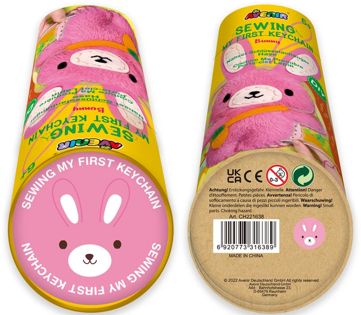 Zestaw kreatywny Avenir breloczek do szycia Bunny (CH221638) - obraz 3