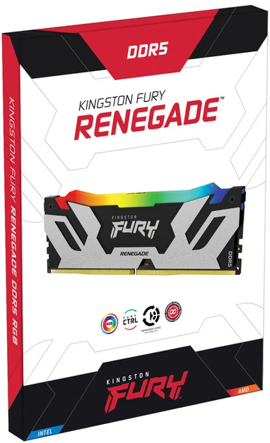 Pamięć RAM Kingston Fury DDR5-6000 32768MB PC5-48000 Renegade RGB Black (KF560C32RSA-32) - obraz 9
