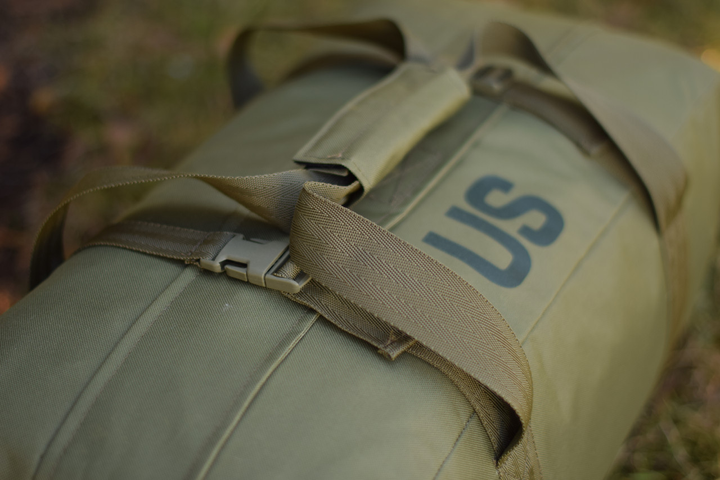 Тактическая сумка баул US 65 л большая военная армейская сумка баул цвет олива хакки для передислокации ВСУ - изображение 2