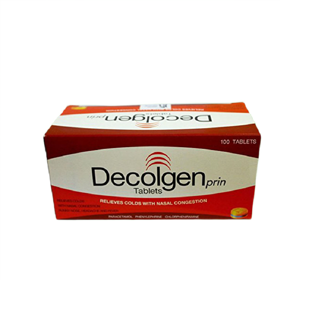 Тайские таблетки от простуды, насморка и температуры 4 шт (1 упаковка) Decolgen (8851824336378) - изображение 2