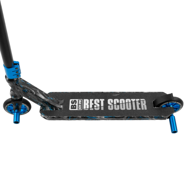 Трюковий самокат із принтом Best Scooter Чорний із синім вид 1 - зображення 2