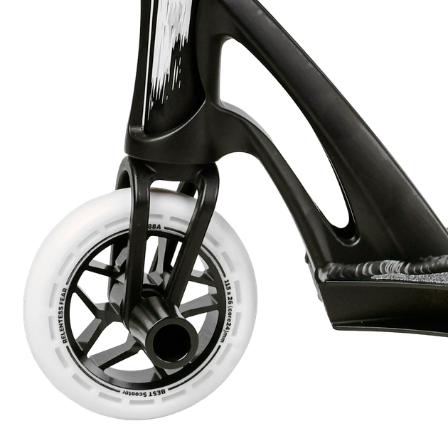 Самокат трюковый двухколесный с алюминиевыми пегами Best Scooter FEAR Черный с белым - изображение 5