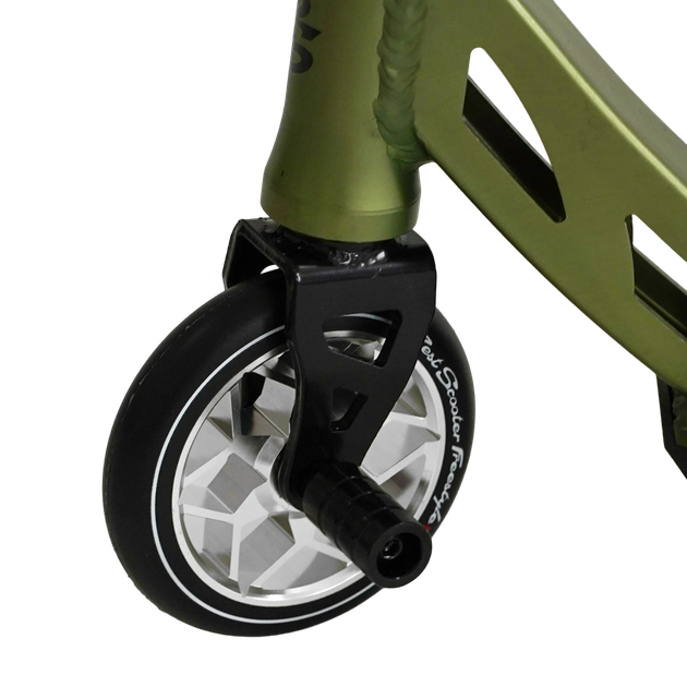 Самокат трюковый двухколесный с алюминиевыми пегами Best Scooter Freestyle Салатовый - Фото 5 Самокат трюковый двухколесный с алюминиевыми пегами Best Scooter Freestyle Салатовый - изображение 5