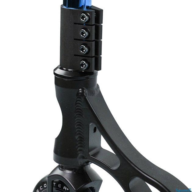 Самокат трюковый двухколесный с алюминиевыми пегами Best Scooter Portal Черный с синим - Фото 4 Самокат трюковый двухколесный с алюминиевыми пегами Best Scooter Portal Черный с синим - изображение 4