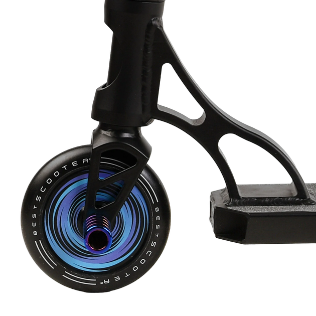 Самокат трюковый двухколесный с алюминиевыми пегами Best Scooter Portal Черный с синим - Фото 5 Самокат трюковый двухколесный с алюминиевыми пегами Best Scooter Portal Черный с синим - изображение 5