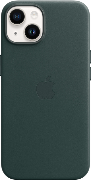 Etui Apple MagSafe Leather Case do Apple iPhone 14 Forest Green (MPP53) - obraz 6