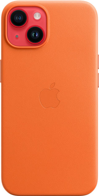 Etui Apple MagSafe Leather Case do Apple iPhone 14 Orange (MPP83) - obraz 7
