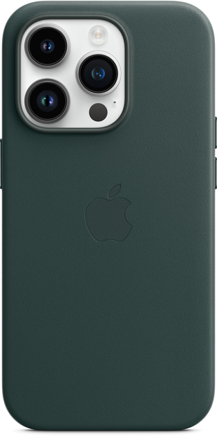 Etui Apple MagSafe Leather Case do Apple iPhone 14 Pro Forest Green (MPPH3) - obraz 5